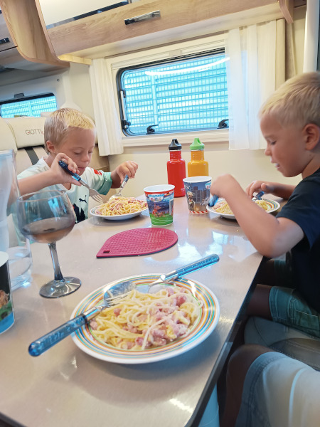 Carbonara als Abschluss-Essen