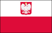 Die polnische Flagge