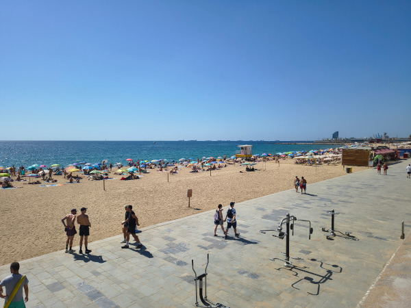 Stadtstrand in Barcelona