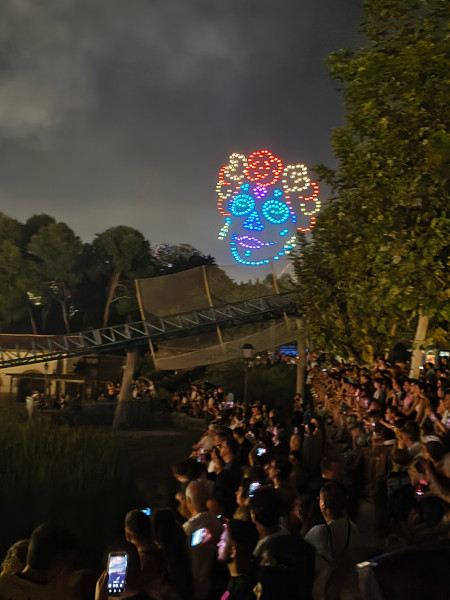Drohnen bei der Nachtshow