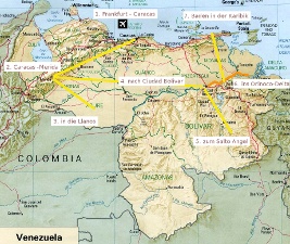 landkarteVenezuela