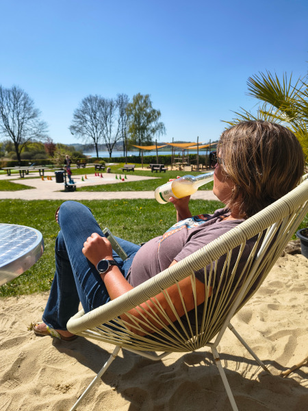 Chillen im Strandcafe