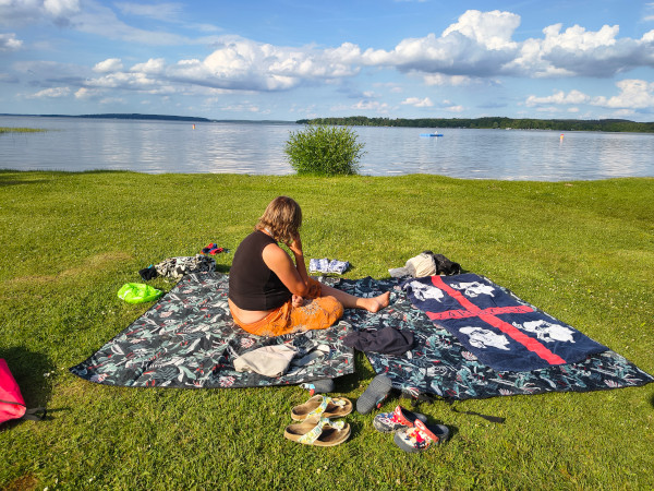 Strand am Campingplatz der Plau Sees